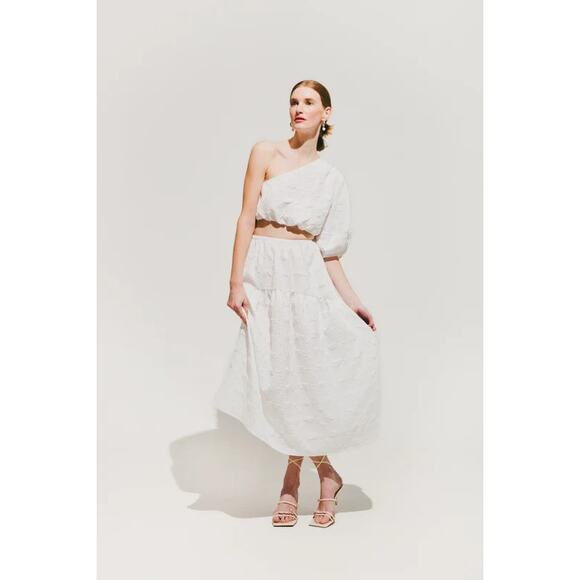 A Bronze Age Fancy Field Skirt White Womens Size Small - Picture 1 of 9